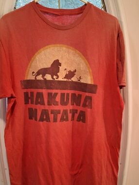 Disney Hakuna Matata Graphic Tee - Orange
